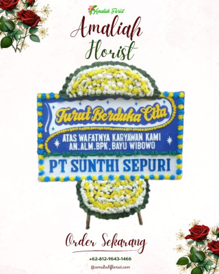 Papan Bunga Duka di Darmawangi