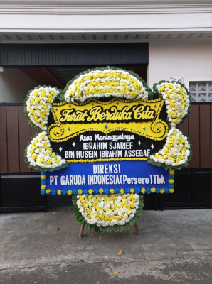 Papan Bunga Duka di Darmawangi