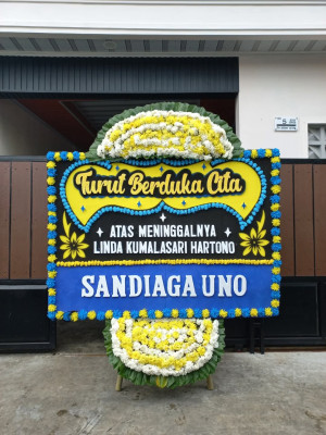 Papan Bunga Duka di Darmawangi